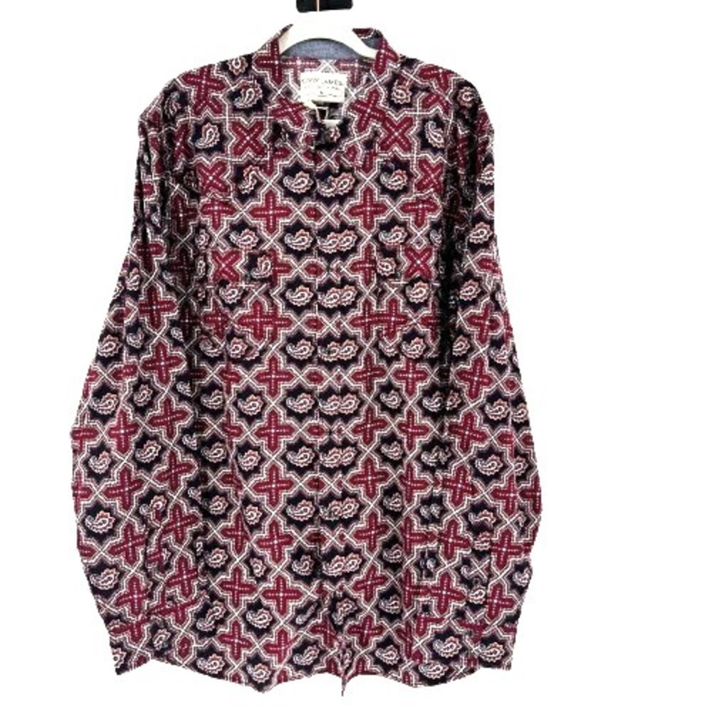 NEW Cody James Floral Paisley‎ Pearl Snap Western Shirt Men's 3X Sawtooth Cowboy